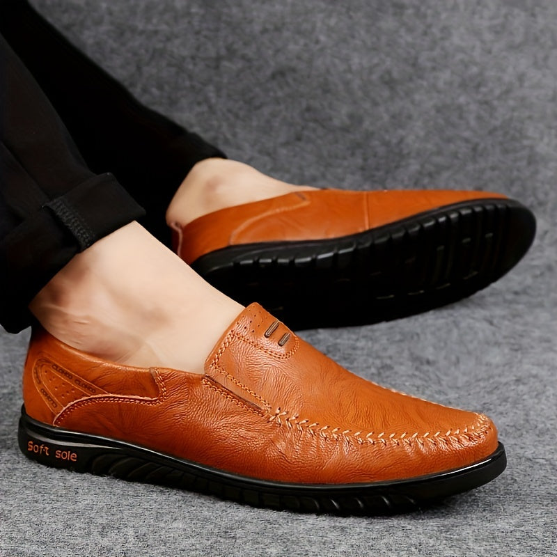 Elegantes mocasines de piel